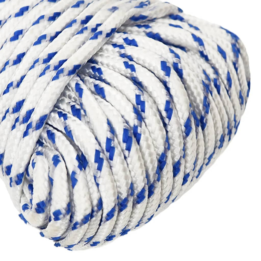 Boot Touw Polypropyleen Wit En Blauw 4 mm 50 m