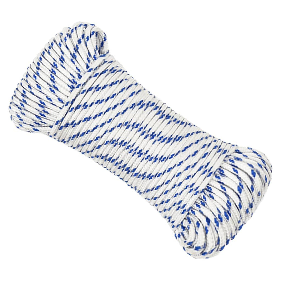 Boot Touw 00 M Polypropyleen Wit En Blauw 4 mm 100 m