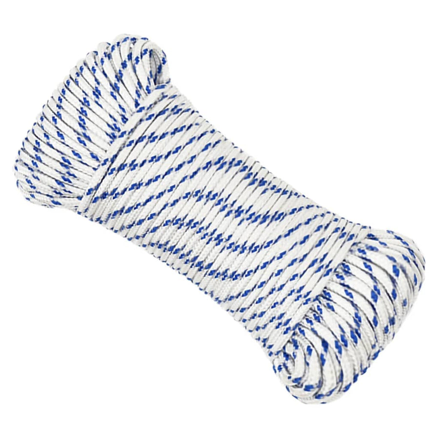 Boot Touw Polypropyleen Wit En Blauw 4 mm 250 m