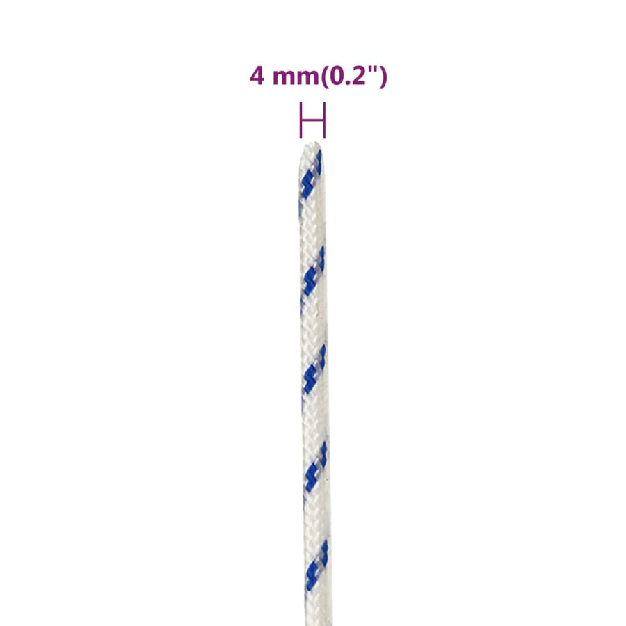 Boot Touw Polypropyleen Wit En Blauw 4 mm 250 m