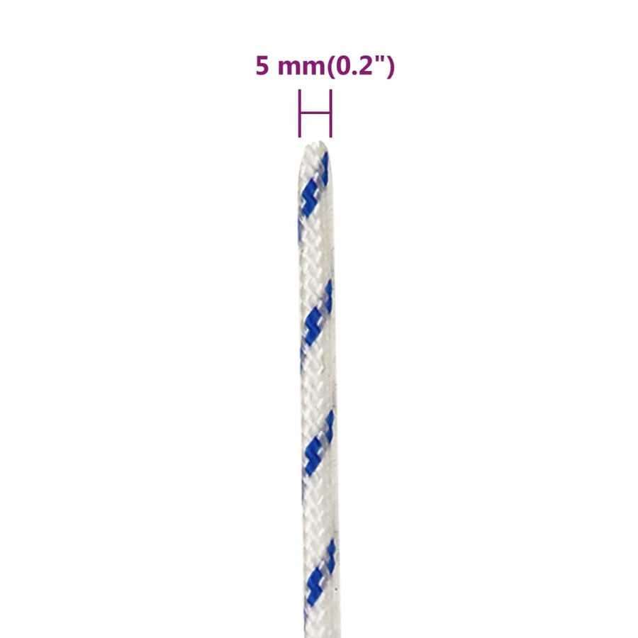 Boot Touw Polypropyleen Wit En Blauw 5 mm 25 m