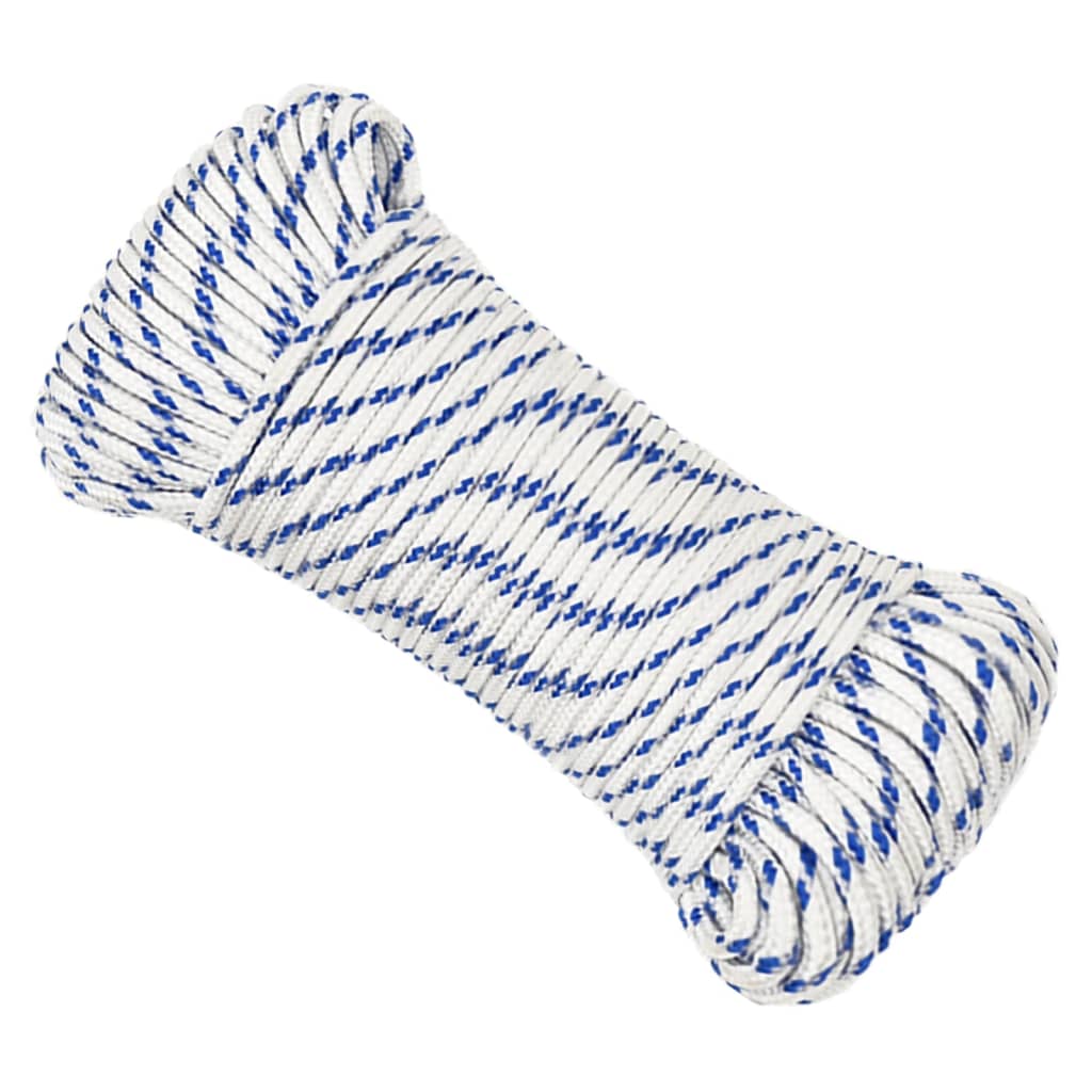 Boot Touw Polypropyleen Wit En Blauw 5 mm 500 m
