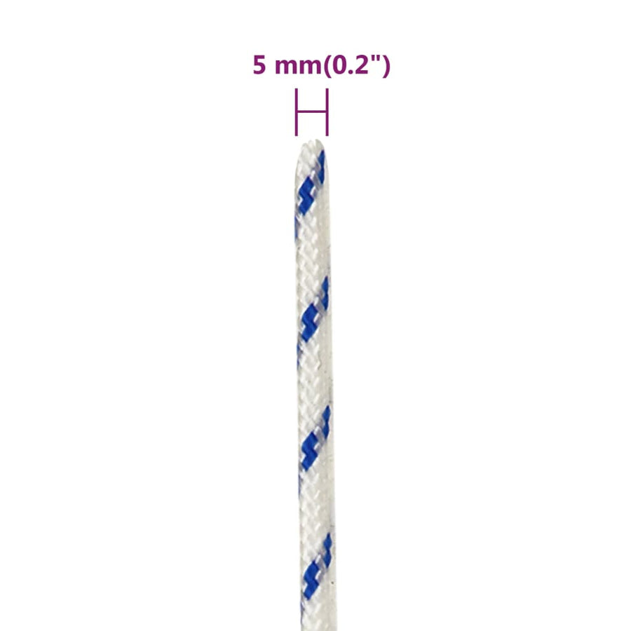 Boot Touw Polypropyleen Wit En Blauw 5 mm 500 m