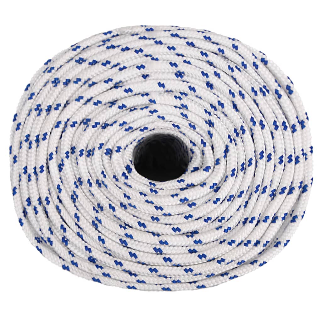 Boot Touw Polypropyleen Wit En Blauw 6 mm 50 m