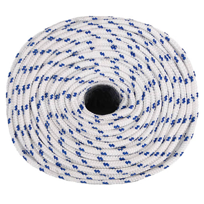 Boot Touw Polypropyleen Wit En Blauw 6 mm 50 m
