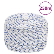Boot touw 6 mm polypropyleen wit 250 m
