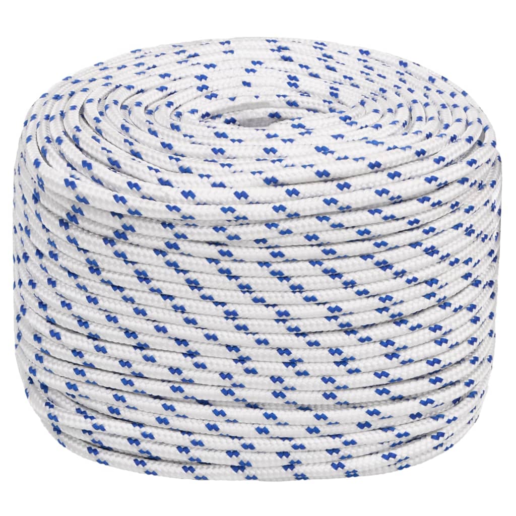 Boot Touw Polypropyleen Wit En Blauw 6 mm 250 m