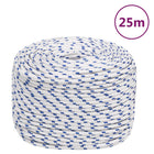 Boat rope 8 mm 25 m polypropylene white