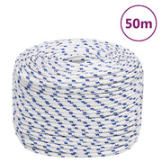 Boot touw 8 mm 50 m polypropyleen wit