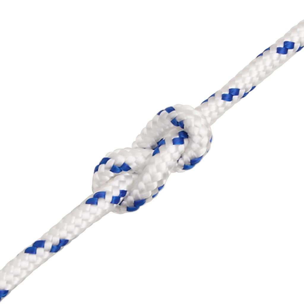 Boot Touw Polypropyleen Wit En Blauw 8 mm 50 m