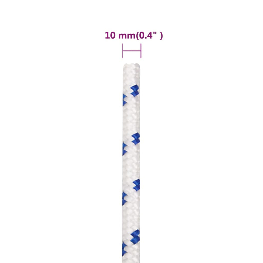 Boot touw 10 mm 100 m polypropyleen wit 10 mm 100 m