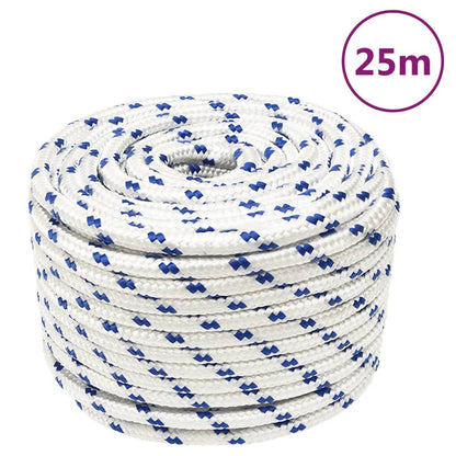 Boot Touw 2 Mm Polypropyleen Wit En Blauw 12 mm 25 m