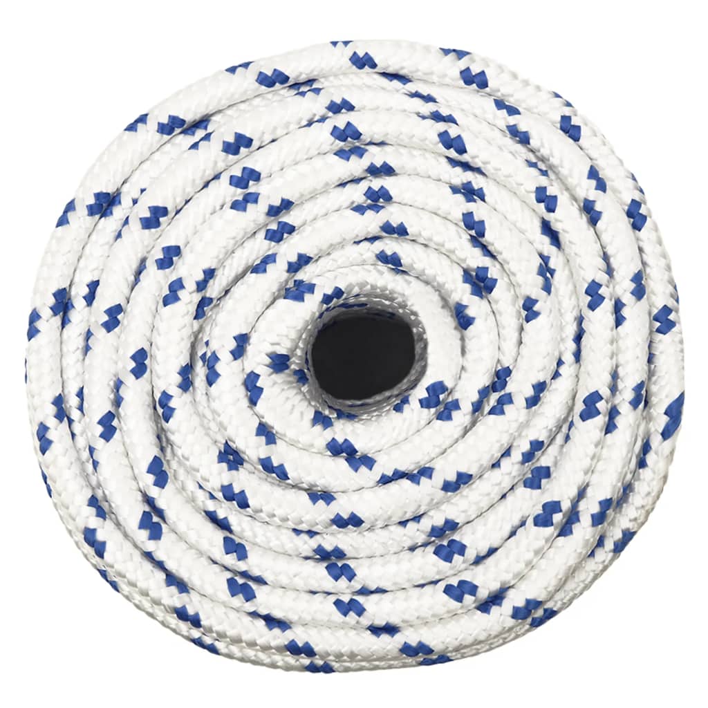 Boot Touw 2 Mm Polypropyleen Wit En Blauw 12 mm 25 m