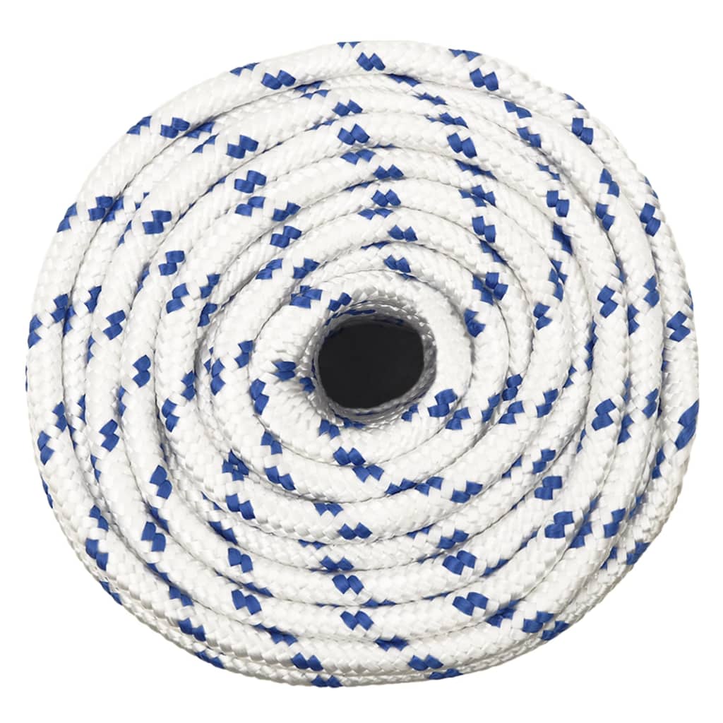 Boot Touw 2 Mm 00 M Polypropyleen Wit En Blauw 12 mm 100 m
