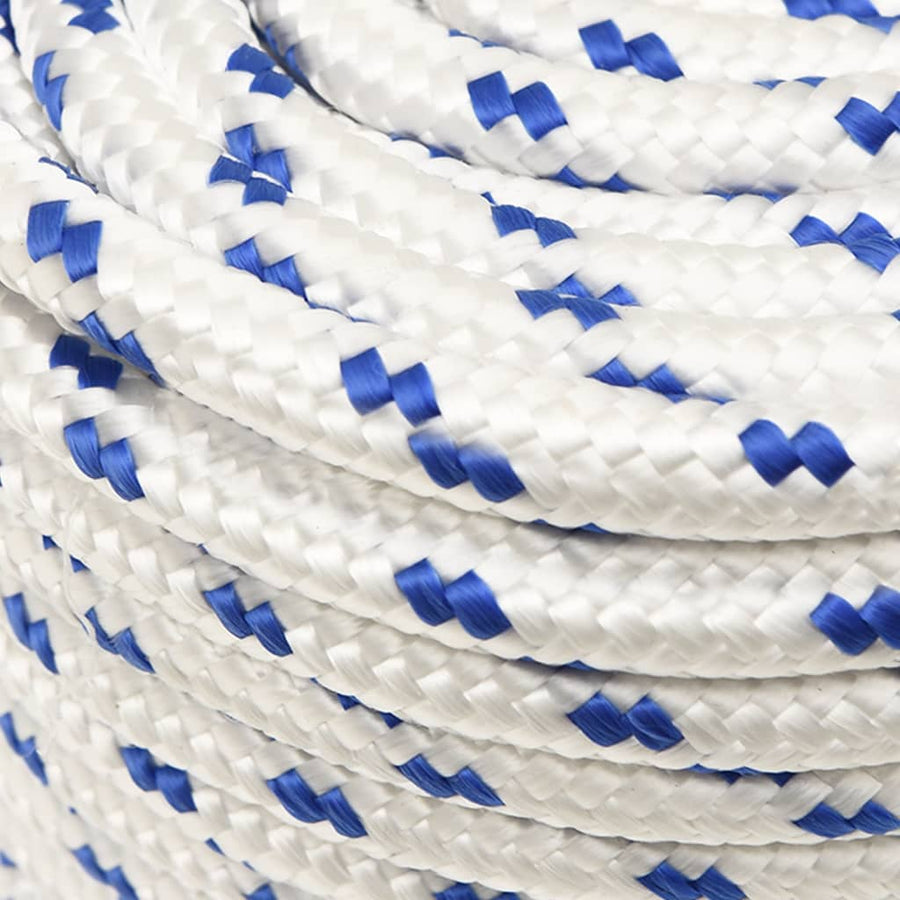 Boot Touw 2 Mm 00 M Polypropyleen Wit En Blauw 12 mm 100 m