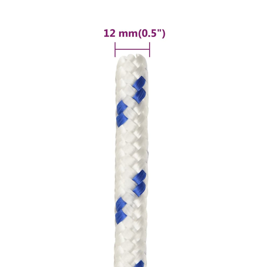 Boot Touw 2 Mm 00 M Polypropyleen Wit En Blauw 12 mm 100 m