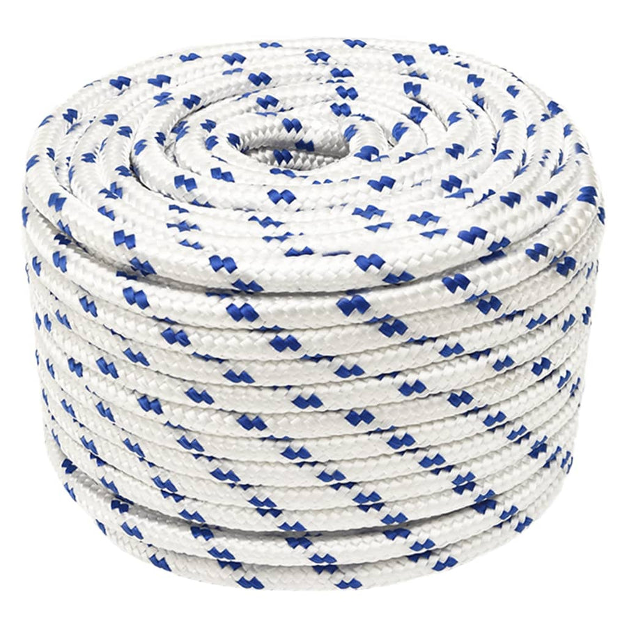 Boot Touw 4 Mm Polypropyleen Wit En Blauw 14 mm 25 m
