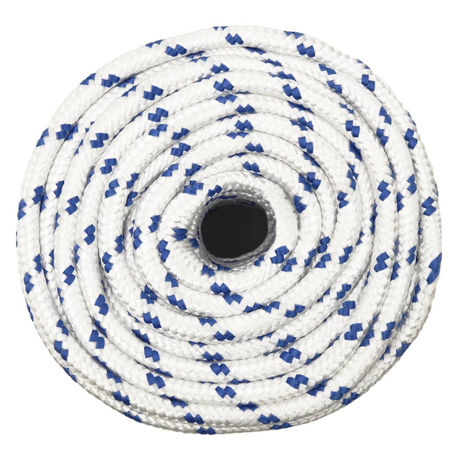 Boot Touw 4 Mm 00 M Polypropyleen Wit En Blauw 14 mm 100 m