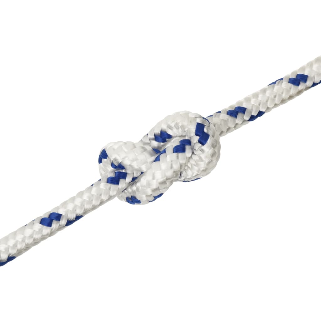 Boot Touw 4 Mm 00 M Polypropyleen Wit En Blauw 14 mm 100 m