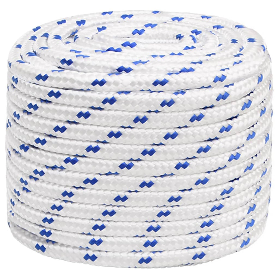 Boot Touw 6 Mm Polypropyleen Wit En Blauw 16 mm 25 m