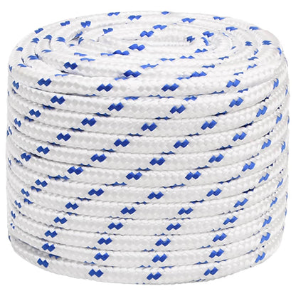 Boot Touw 6 Mm 00 M Polypropyleen Wit En Blauw 16 mm 100 m