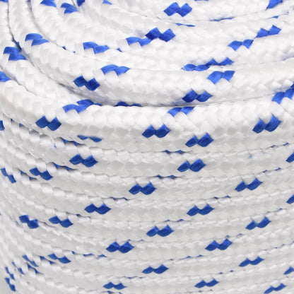 Boot Touw 6 Mm 00 M Polypropyleen Wit En Blauw 16 mm 100 m