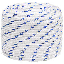 Boot Touw 18 Mm 25 M Polypropyleen Wit Wit en blauw