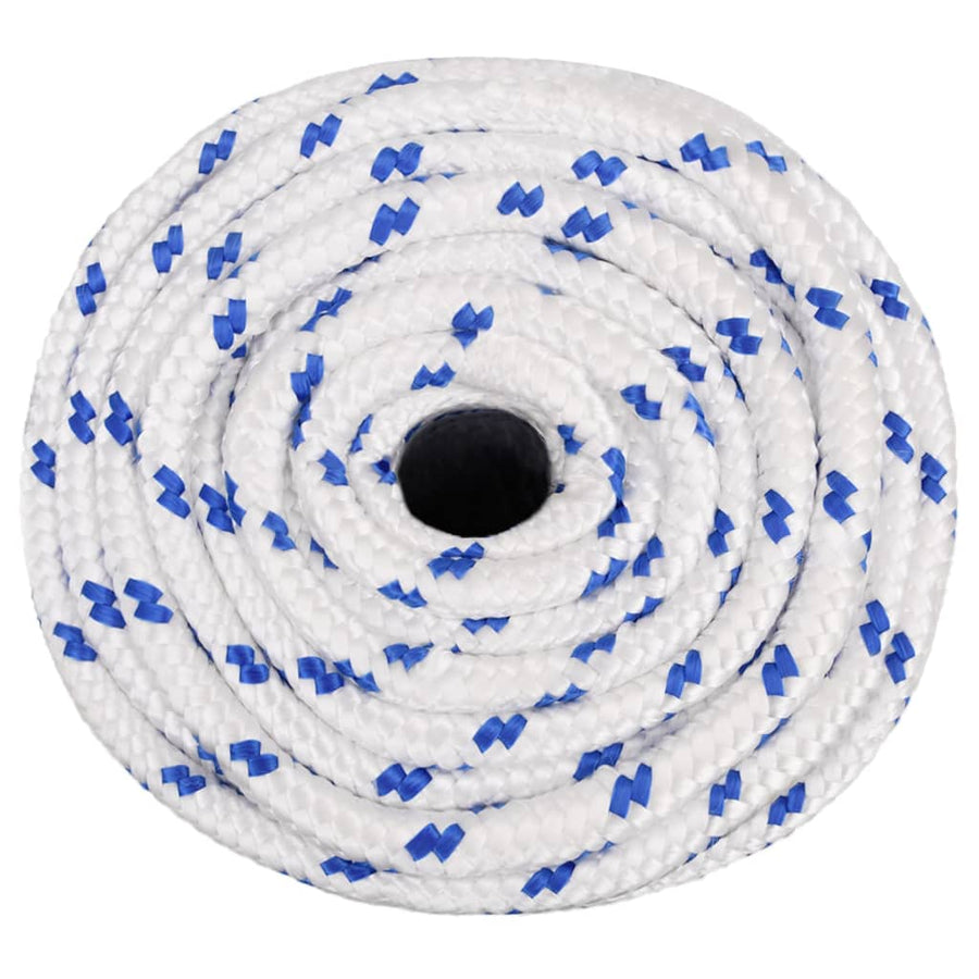 Boot Touw 18 Mm 25 M Polypropyleen Wit Wit en blauw