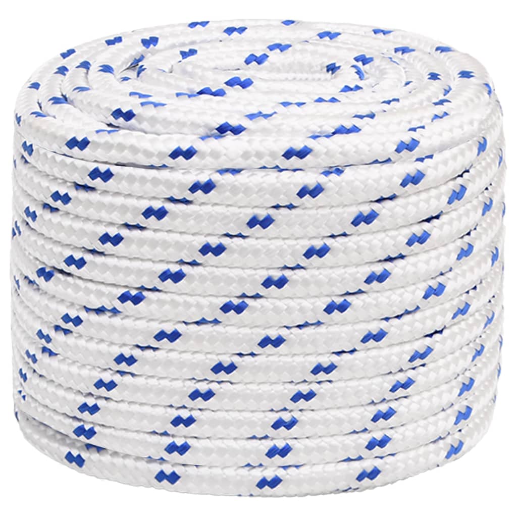 Boot Touw 8 Mm 00 M Polypropyleen Wit En Blauw 18 mm 100 m
