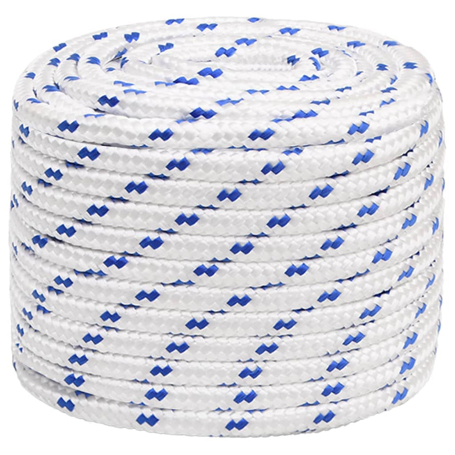 Boot Touw 8 Mm 00 M Polypropyleen Wit En Blauw 18 mm 100 m