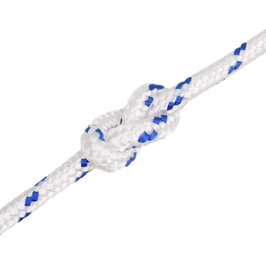 Boot Touw 8 Mm 00 M Polypropyleen Wit En Blauw 18 mm 100 m