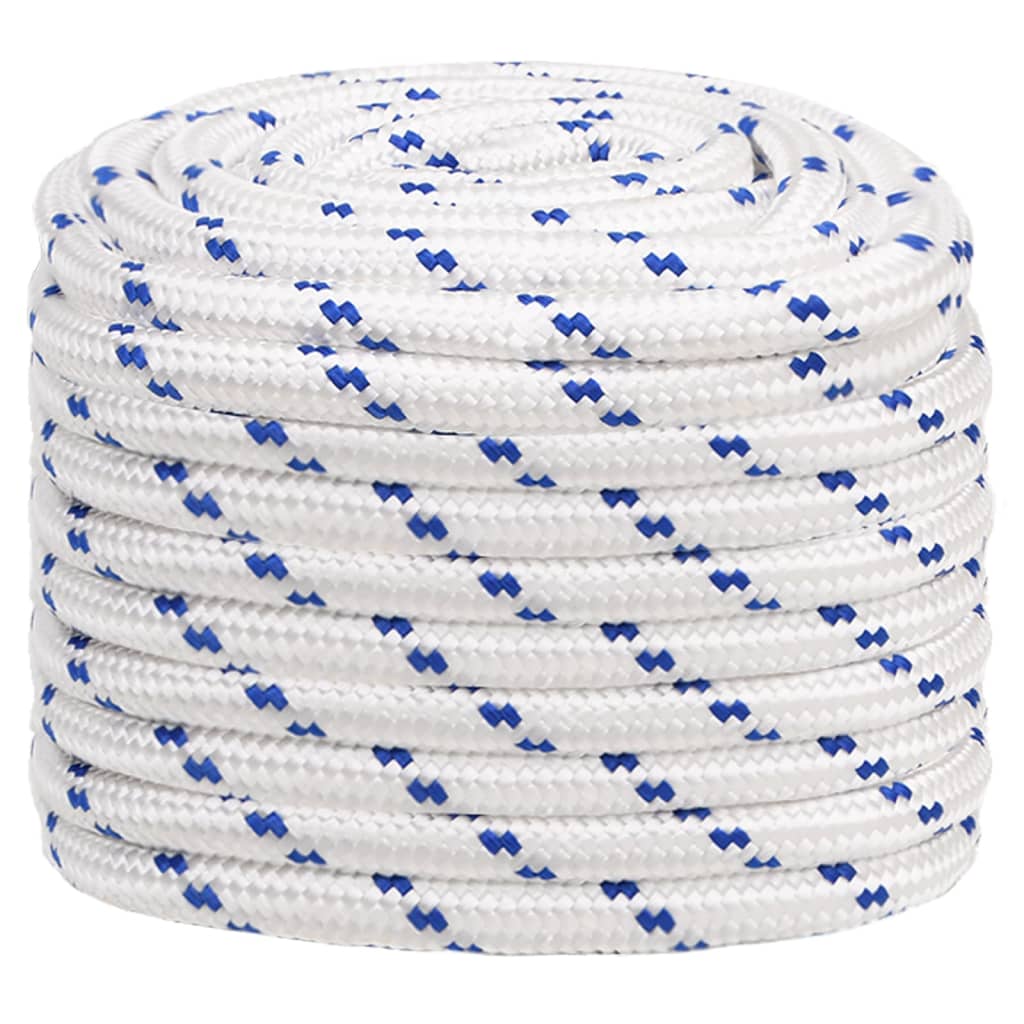 Boot Touw Polypropyleen Wit En Blauw 20 mm 25 m