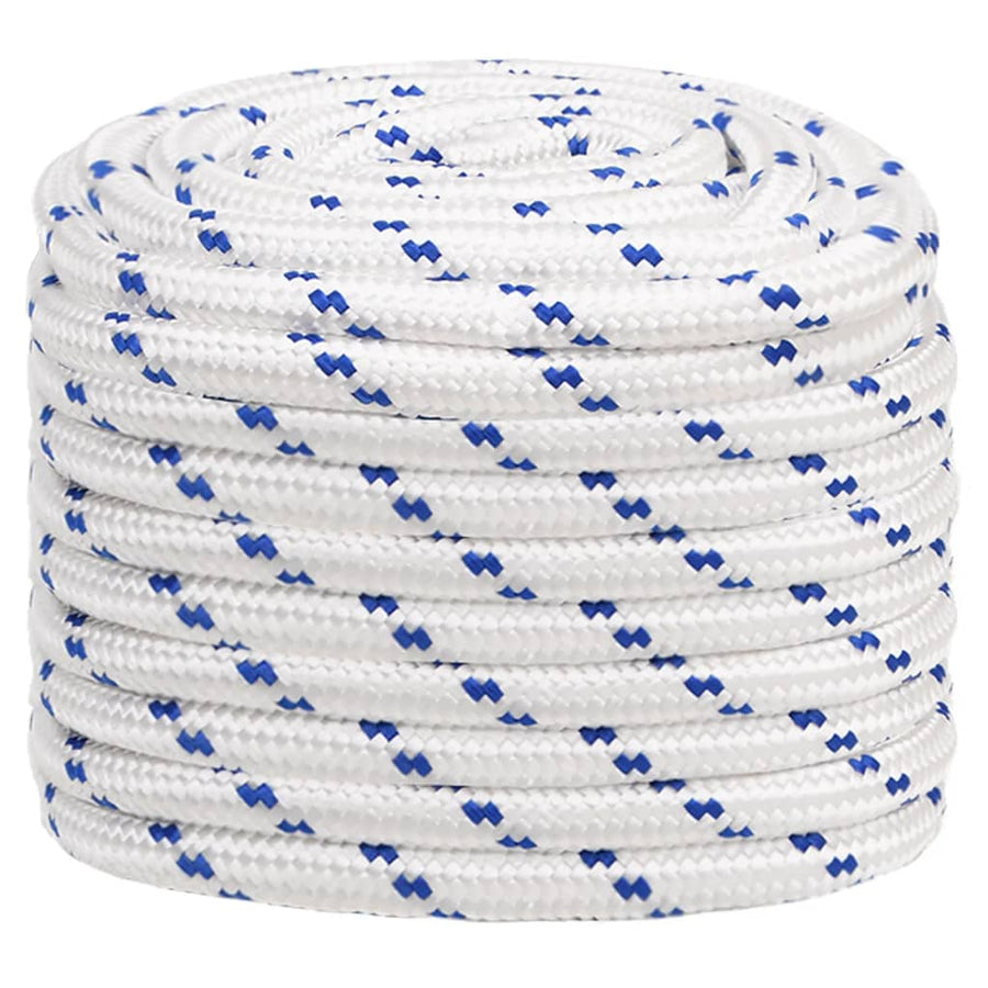 Boot Touw Polypropyleen Wit En Blauw 20 mm 50 m