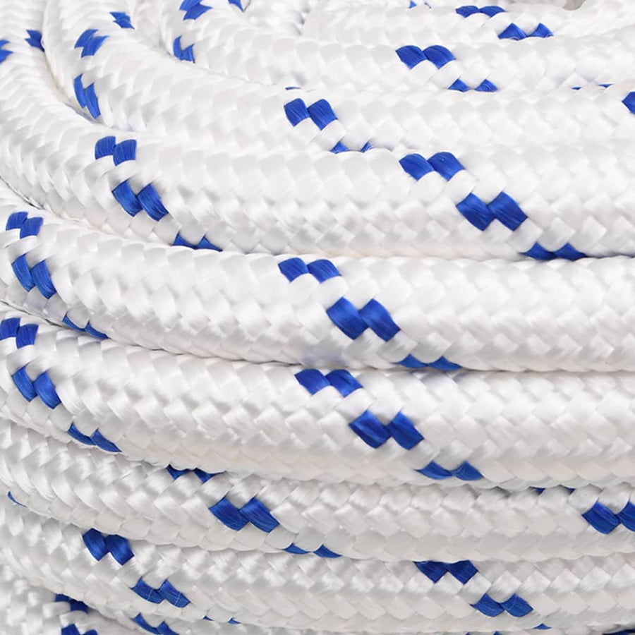 Boot Touw Polypropyleen Wit En Blauw 20 mm 50 m