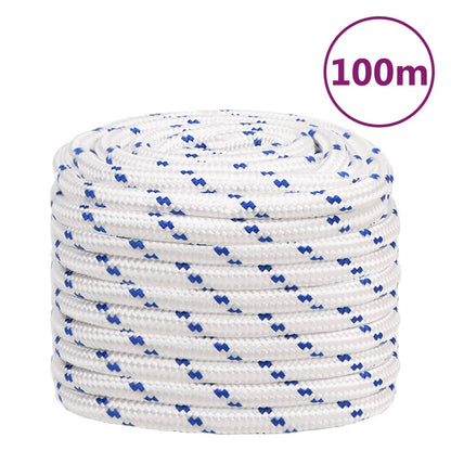 Boottouw 00 M Polypropyleen Wit En Blauw 20 mm 100 m