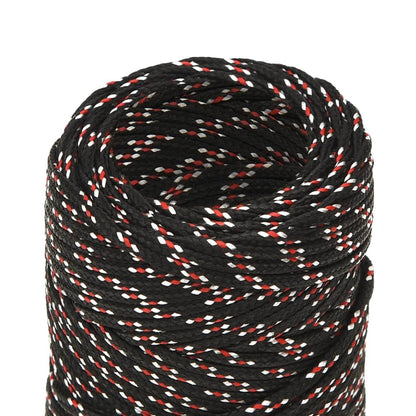 Boot Touw Polypropyleen Zwart En Rood 2 mm 25 m