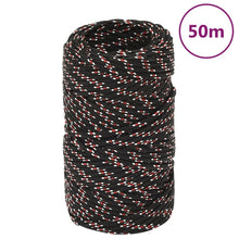 Boot Touw Polypropyleen Zwart En Rood 2 mm 50 m