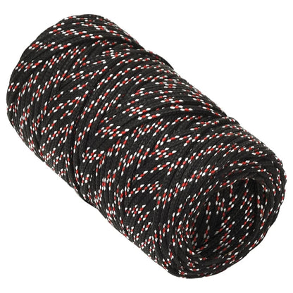 Boot Touw Polypropyleen Zwart En Rood 2 mm 50 m
