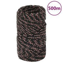 Boot Touw Polypropyleen Zwart En Rood 2 mm 500 m