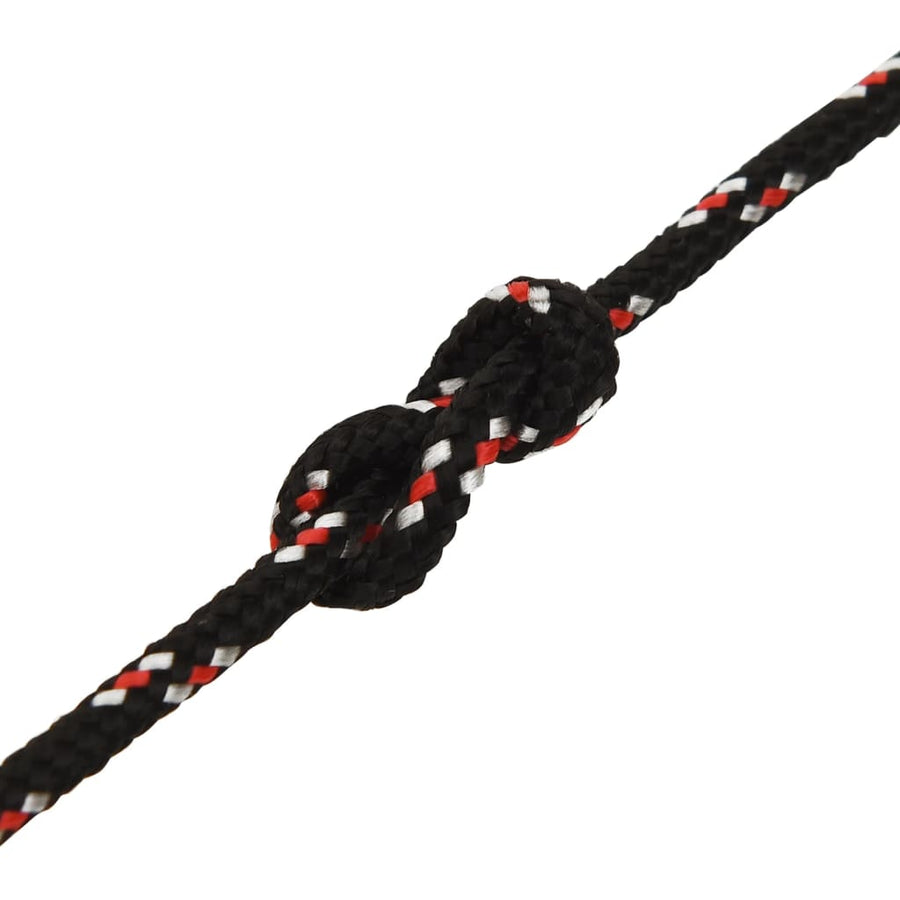 Boot Touw Polypropyleen Zwart En Rood 3 mm 500 m