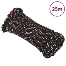 Boot Touw Polypropyleen Zwart En Rood 4 mm 25 m