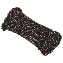 Boot Touw Polypropyleen Zwart En Rood 4 mm 25 m