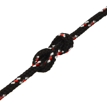 Boot Touw Polypropyleen Zwart En Rood 4 mm 25 m
