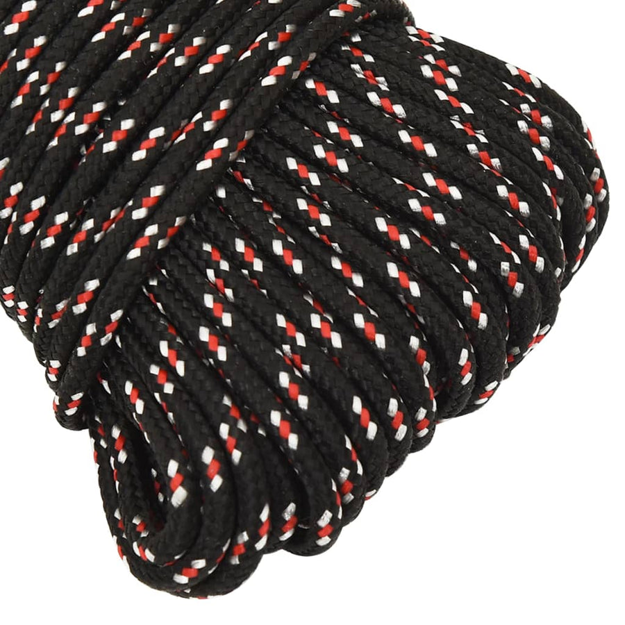 Boot Touw 00 M Polypropyleen Zwart En Rood 4 mm 100 m