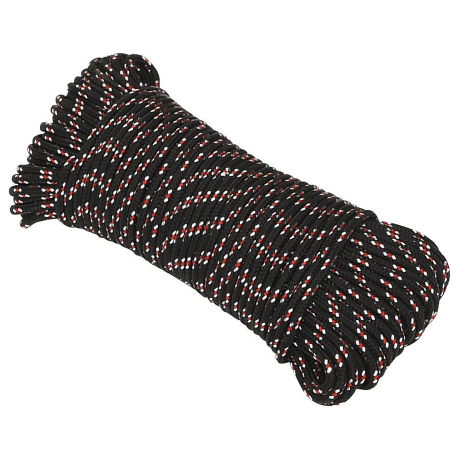 Boot Touw Polypropyleen Zwart En Rood 4 mm 250 m