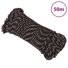 Boot Touw Polypropyleen Zwart En Rood 5 mm 50 m