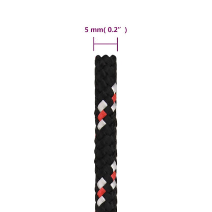 Boot Touw Polypropyleen Zwart En Rood 5 mm 250 m