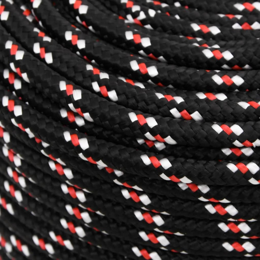 Boot Touw Polypropyleen Zwart En Rood 6 mm 50 m