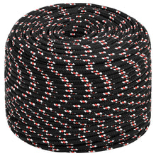 Boot Touw Polypropyleen Zwart En Rood 8 mm 25 m
