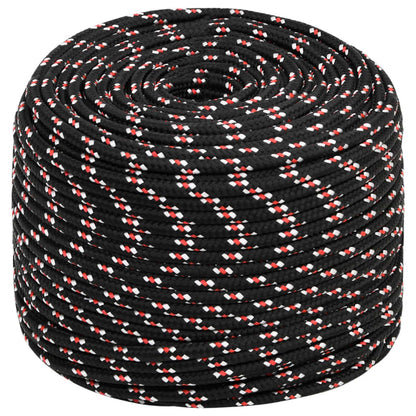 Boot Touw Polypropyleen Zwart En Rood 8 mm 50 m